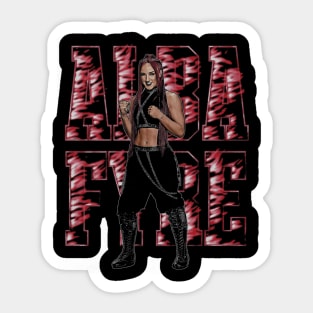 Alba Fyre Pose Name Sticker